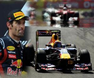 Puzzle Mark Webber - Red Bull - Κωνσταντινούπολη, Τουρκία Grand Prix (2011) (2η θέση)